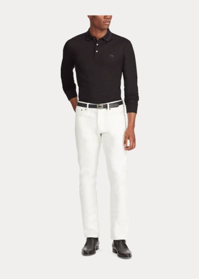 Jeans Ralph Lauren Hombre Blancos - Straight Fit - CJXNU4293